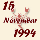 Škorpija, 15 Novembar 1994.