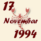 Škorpija, 17 Novembar 1994.