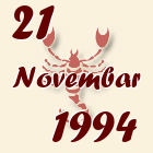 Škorpija, 21 Novembar 1994.
