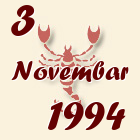 Škorpija, 3 Novembar 1994.