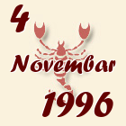 Škorpija, 4 Novembar 1996.