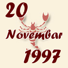 Škorpija, 20 Novembar 1997.