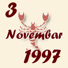 Škorpija, 3 Novembar 1997.