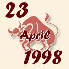Bik, 23 April 1998.