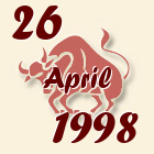 Bik, 26 April 1998.
