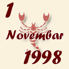 Škorpija, 1 Novembar 1998.
