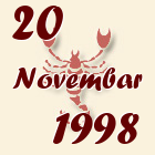 Škorpija, 20 Novembar 1998.