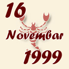 Škorpija, 16 Novembar 1999.
