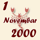 Škorpija, 1 Novembar 2000.