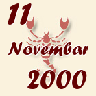 Škorpija, 11 Novembar 2000.