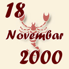Škorpija, 18 Novembar 2000.