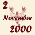 Škorpija, 2 Novembar 2000.