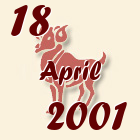 Ovan, 18 April 2001.