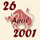 Bik, 26 April 2001.