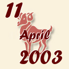 Ovan, 11 April 2003.