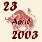 Bik, 23 April 2003.