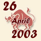 Bik, 26 April 2003.
