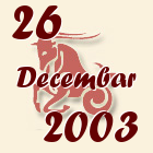 Jarac, 26 Decembar 2003.