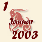 Jarac, 1 Januar 2003.