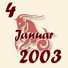 Jarac, 4 Januar 2003.