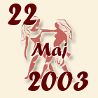 Blizanci, 22 Maj 2003.