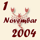 Škorpija, 1 Novembar 2004.