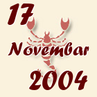 Škorpija, 17 Novembar 2004.