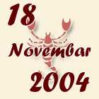 Škorpija, 18 Novembar 2004.