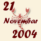 Škorpija, 21 Novembar 2004.