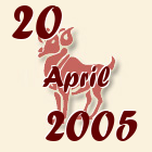 Ovan, 20 April 2005.