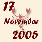 Škorpija, 17 Novembar 2005.