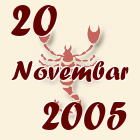 Škorpija, 20 Novembar 2005.