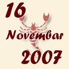 Škorpija, 16 Novembar 2007.