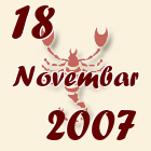Škorpija, 18 Novembar 2007.