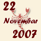 Škorpija, 22 Novembar 2007.