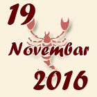 Škorpija, 19 Novembar 2016.