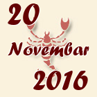 Škorpija, 20 Novembar 2016.