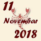 Škorpija, 11 Novembar 2018.