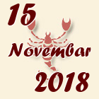 Škorpija, 15 Novembar 2018.