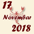 Škorpija, 17 Novembar 2018.