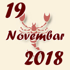 Škorpija, 19 Novembar 2018.