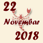 Škorpija, 22 Novembar 2018.