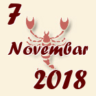 Škorpija, 7 Novembar 2018.