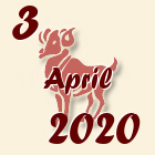 Ovan, 3 April 2020.