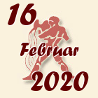 Vodolija, 16 Februar 2020.