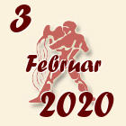 Vodolija, 3 Februar 2020.