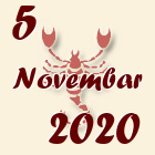 Škorpija, 5 Novembar 2020.