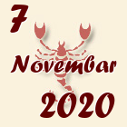 Škorpija, 7 Novembar 2020.