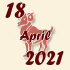 Ovan, 18 April 2021.