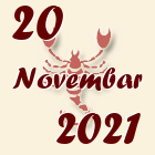 Škorpija, 20 Novembar 2021.